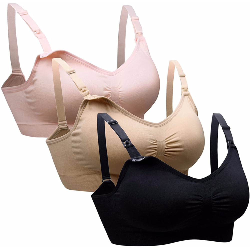 Sleep Bra Bralette - 임산부 수유 브라, 심리스 클립 다운,