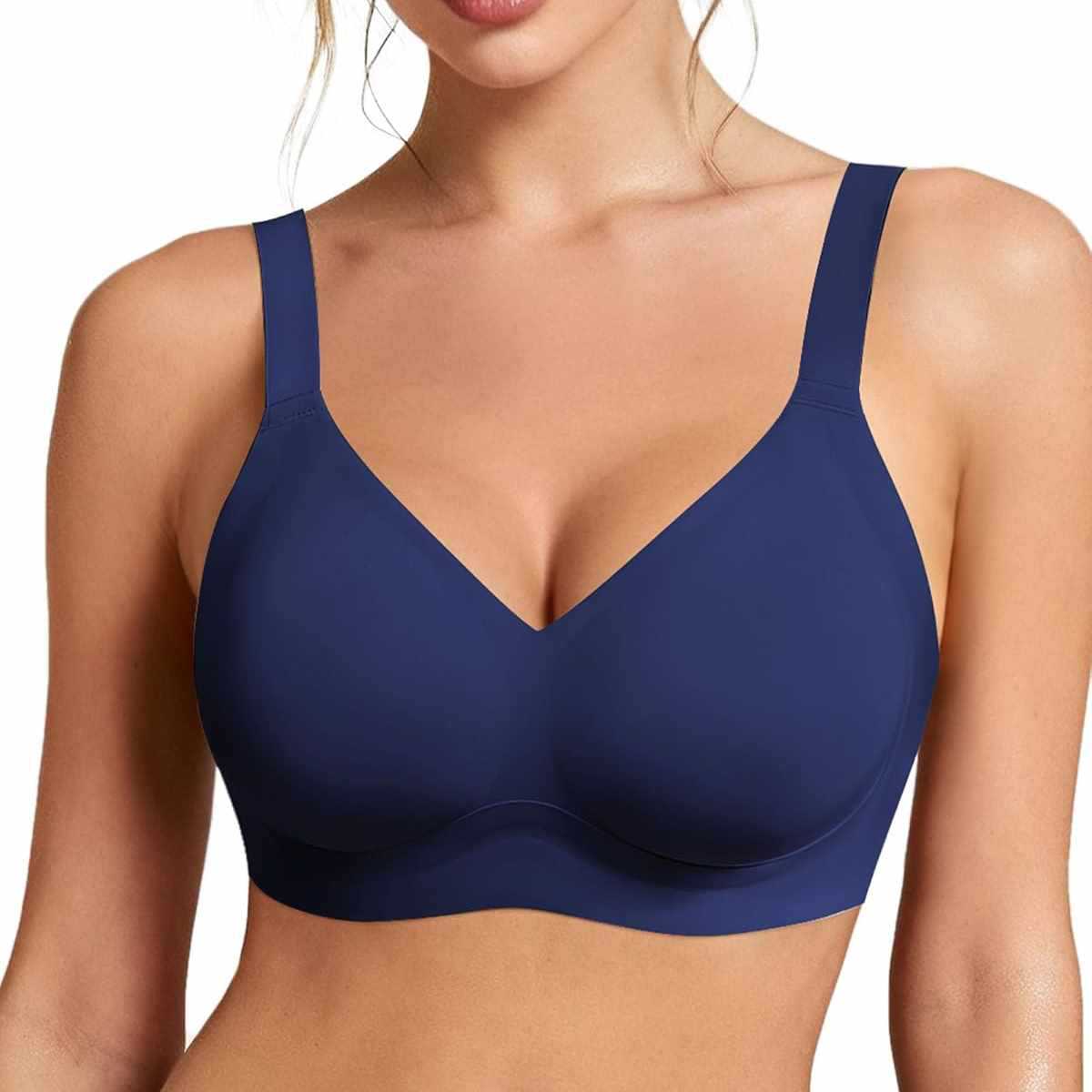 Plunge Bra Push Up - 여성용 심리스 와이어프리 브라 소프트 서포트