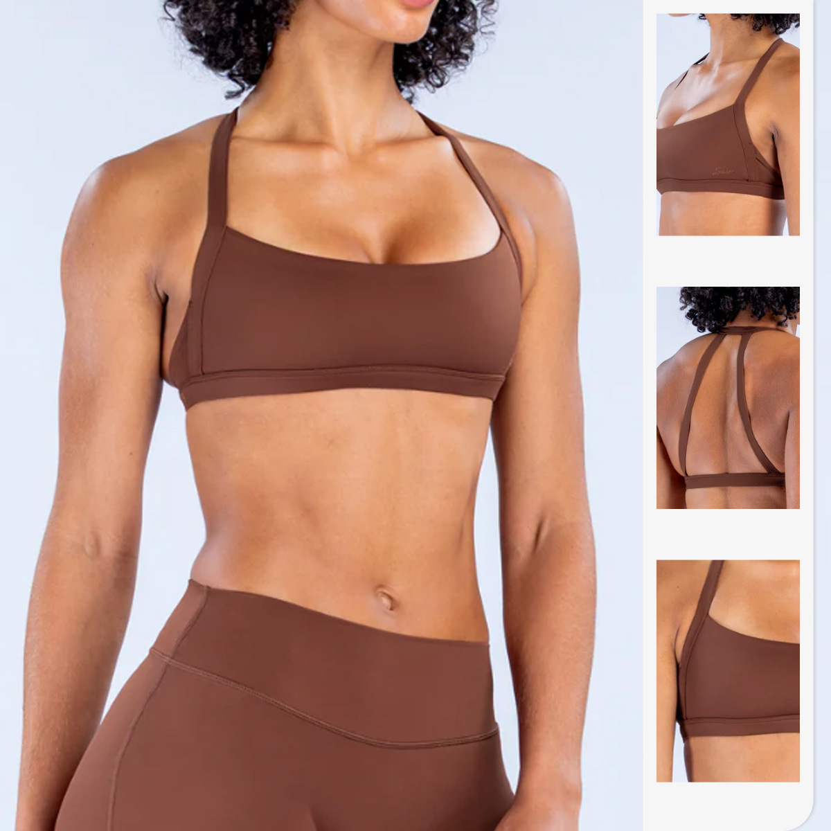 Plunge Bra Push Up - 요가 스포츠 브라 여성용 충격 방지